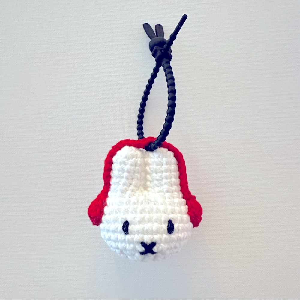 Miffy keychain bag charm cotton crochet charm